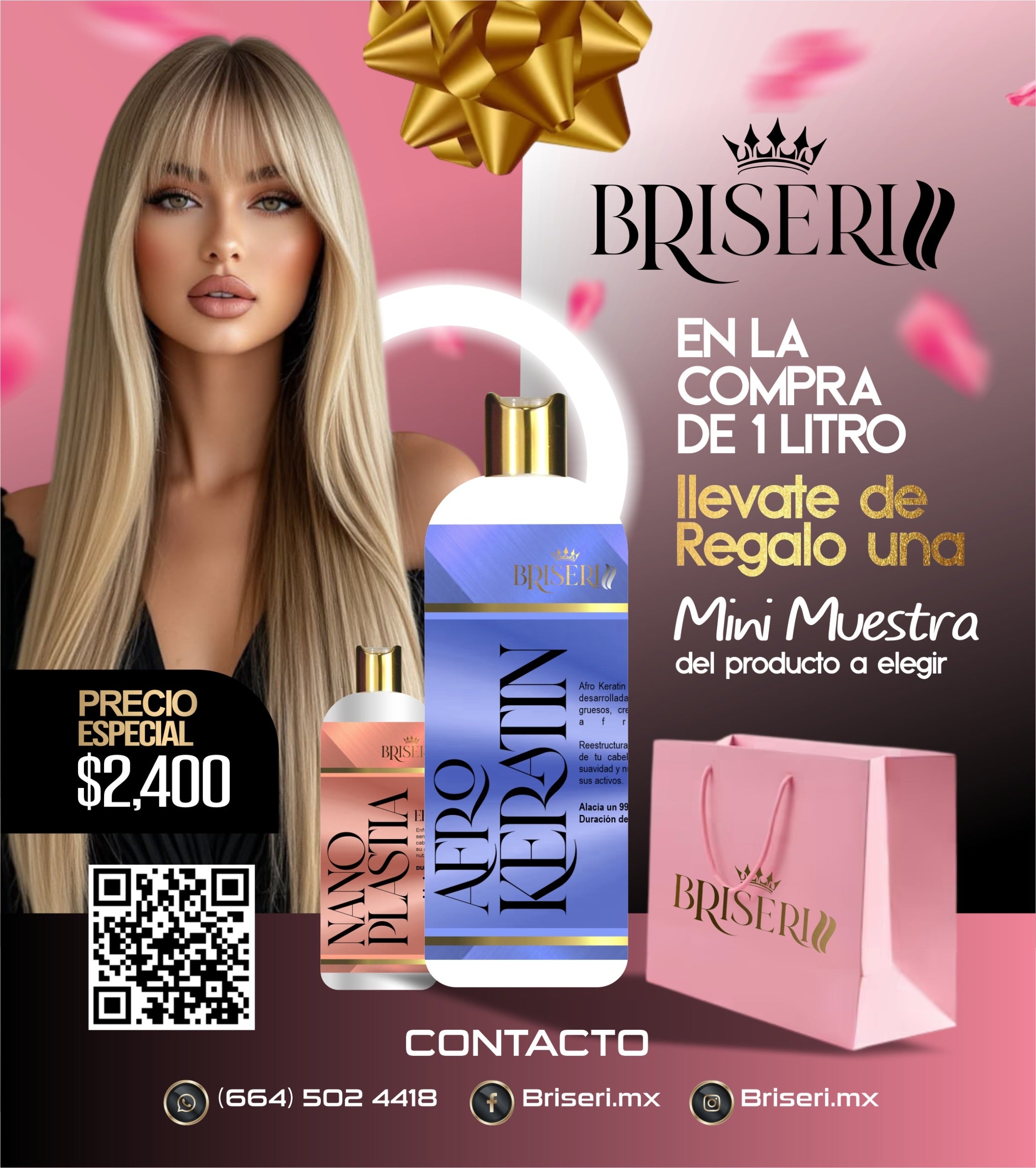 Afro keratin + mini nanoplastia