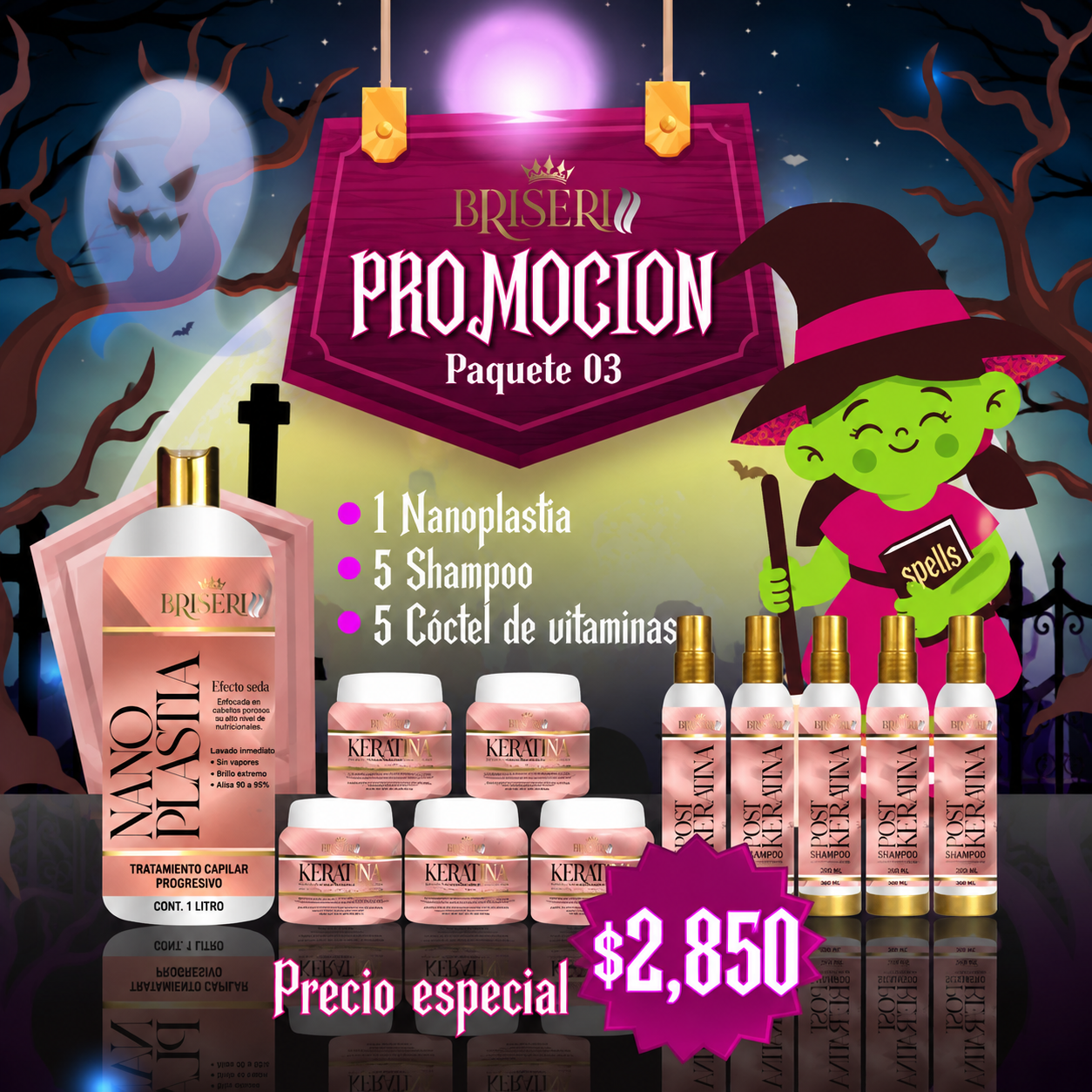 Promoción Halloween paquete nanoplastia