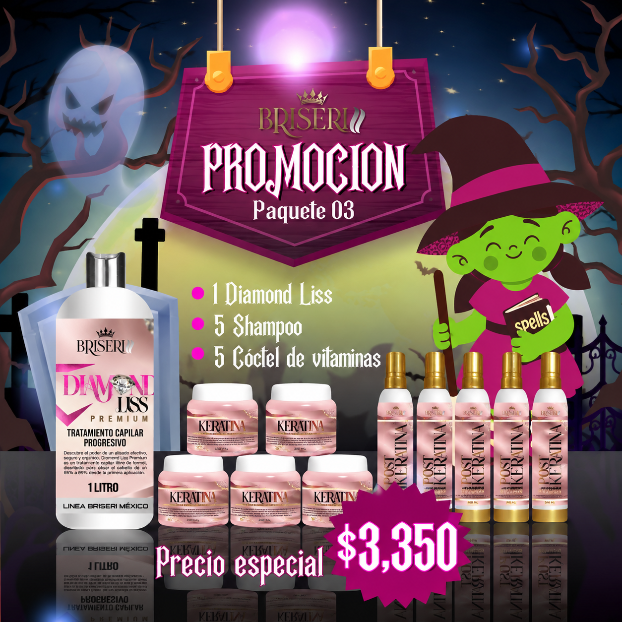 Promoción halloween paquete Diamond liss