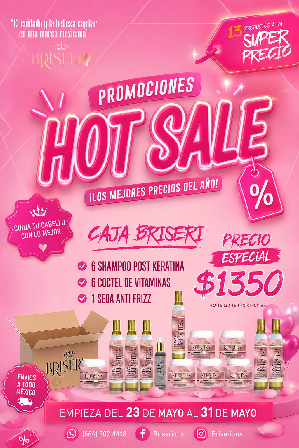 Caja post promoción 13 piezas